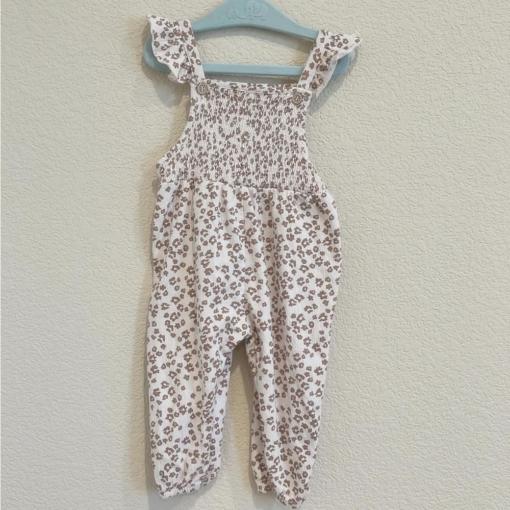 Zara animal print leopard jumper romper 9-12 months